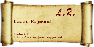 Laczi Rajmund névjegykártya